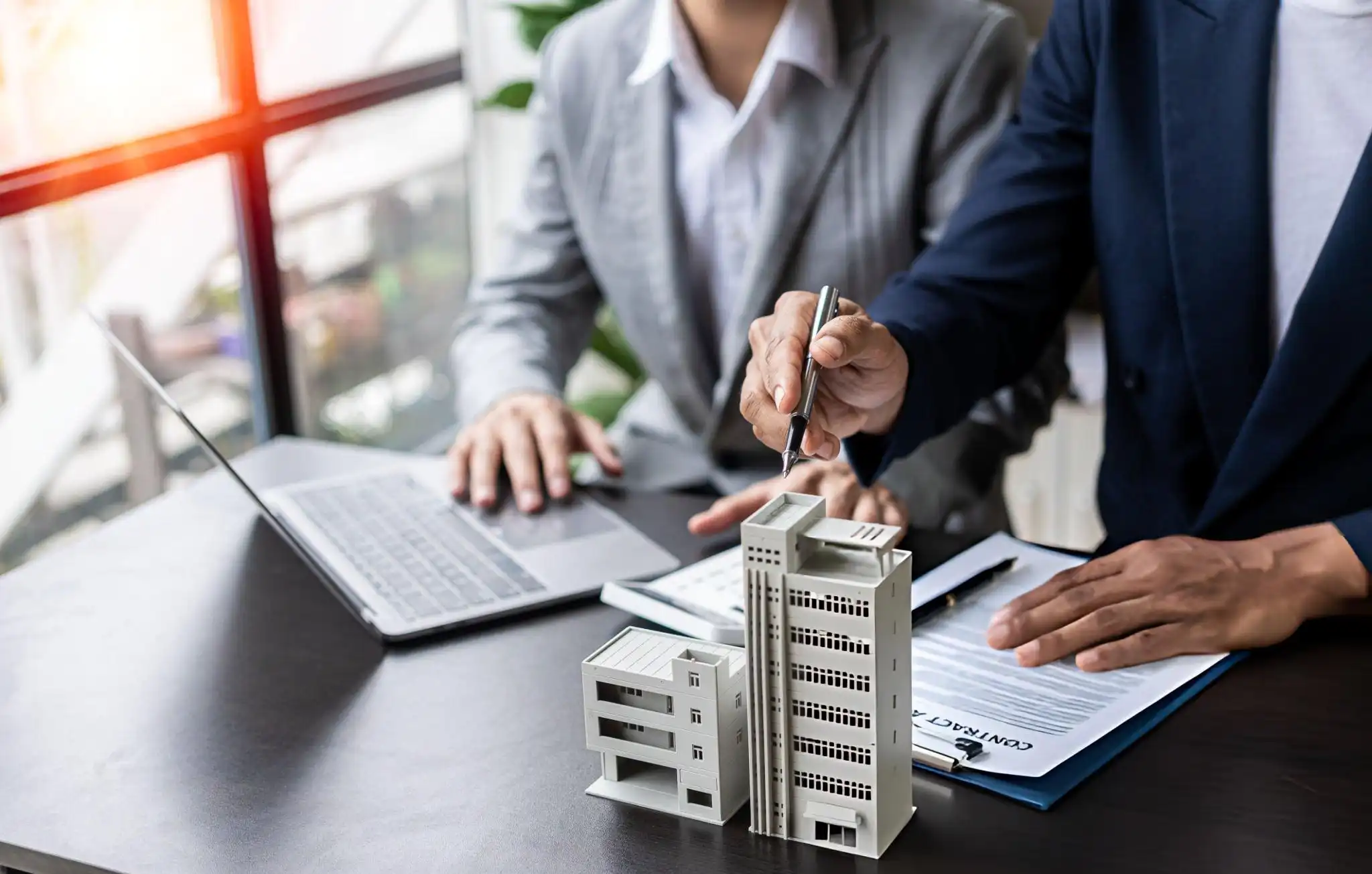 Real estate agents offer contracts to buy or rent housing